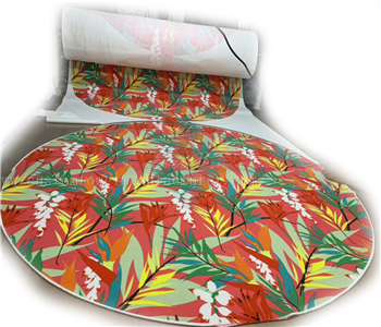 China Bulk Custom Printing terry towels bulk quick dry beach towel Factory Bespoke Printing Holiday oversized Round sandbeach towels supplier